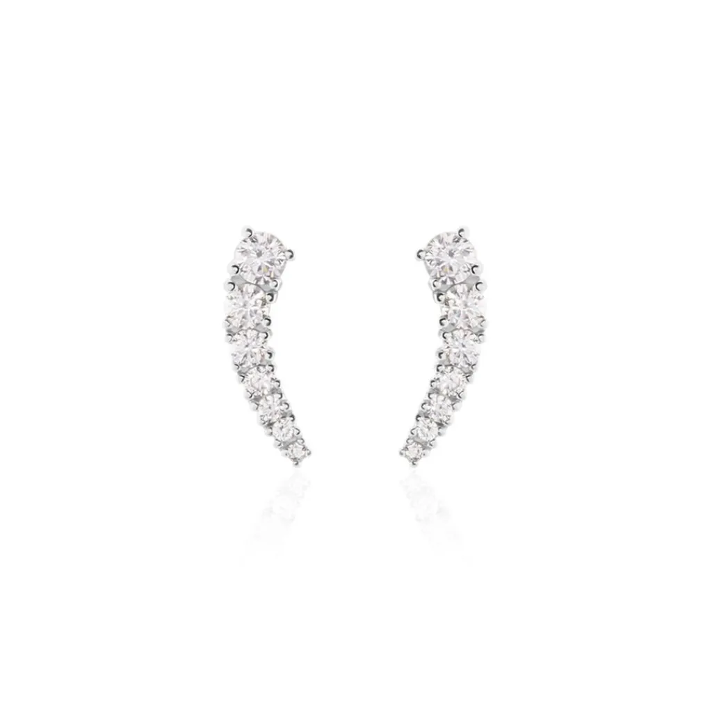 Histoire d'Or Boucles D'oreilles Grimpantes Aldrick Argent Blanc Oxyde De Zirconium Hot