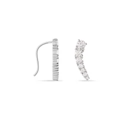 Histoire d'Or Boucles D'oreilles Grimpantes Aldrick Argent Blanc Oxyde De Zirconium Hot