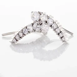 Histoire d'Or Boucles D'oreilles Grimpantes Aldrick Argent Blanc Oxyde De Zirconium Hot