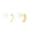 Histoire d'Or Boucles D'oreilles Jacobee Rondes Or Jaune Oxyde De Zirconium Hot