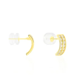 Histoire d'Or Boucles D'oreilles Jacobee Rondes Or Jaune Oxyde De Zirconium Hot