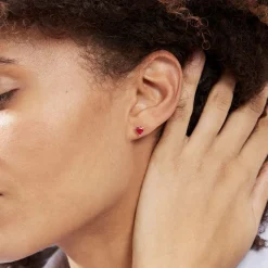 Histoire d'Or Boucles D'oreilles Kelvyn Argent Rose Oxyde Hot