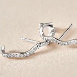 Histoire d'Or Boucles D'oreilles Lowri De Zirconium argent blanc oxyde Hot