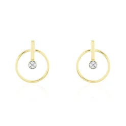 Histoire d'Or Boucles D'oreilles Or Jaune Adrienn Diamants Hot