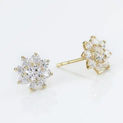 Histoire d'Or Boucles D'oreilles Or Jaune Eleanor Oxydes Hot