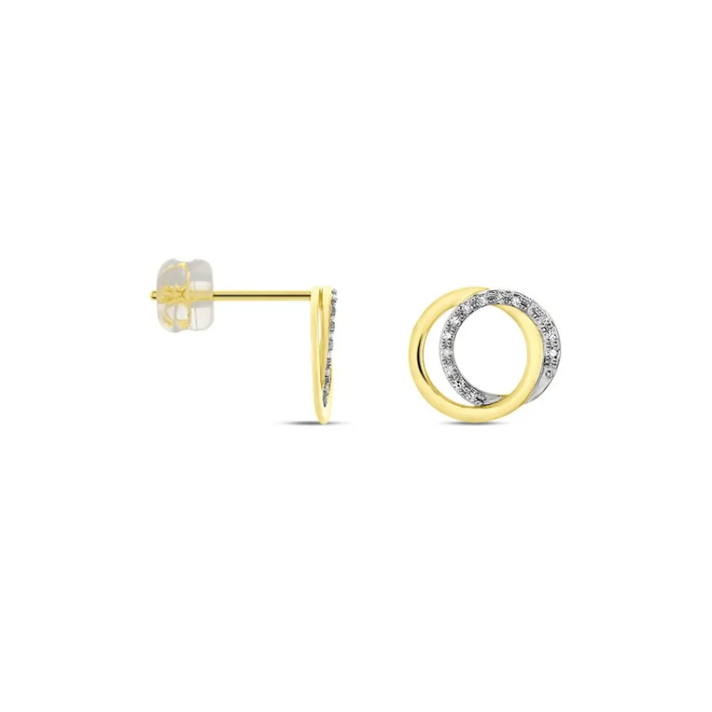 Histoire d'Or Boucles D'oreilles Or Jaune Tresha Diamants Hot