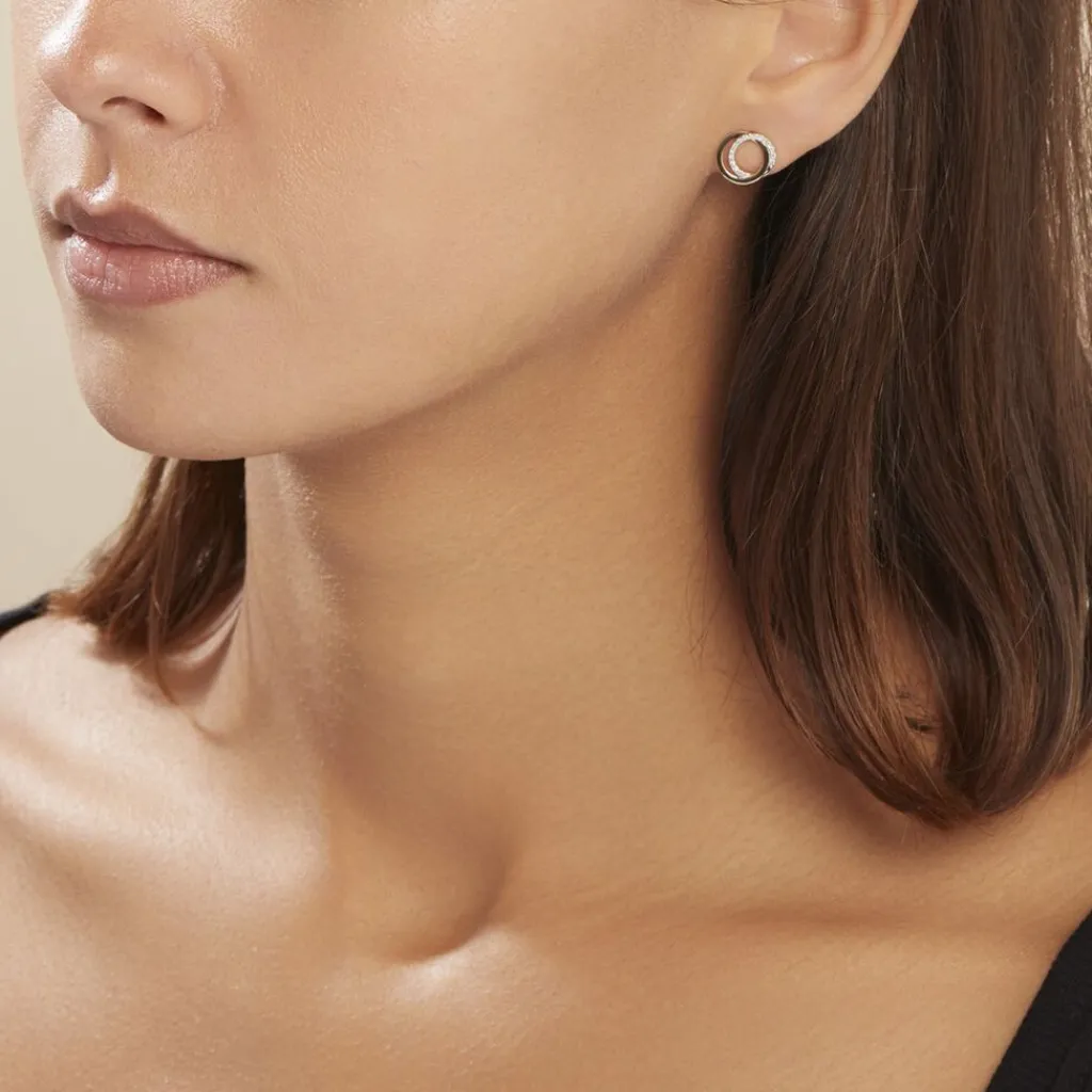 Histoire d'Or Boucles D'oreilles Or Jaune Tresha Diamants Hot