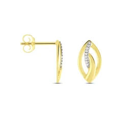Histoire d'Or Boucles D'oreilles Or Jaune Sven Diamant
