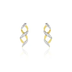Histoire d'Or Boucles D'oreilles Or Jaune Serj Oxydes De Zirconium Outlet