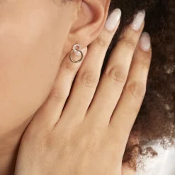 Histoire d'Or Boucles D'oreilles Pendantes Essia Plaqué Or Jaune Oxyde De Zirconium