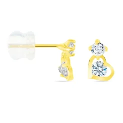 Histoire d'Or Boucles D'oreilles Pendantes Ludyvine Or Jaune Oxyde De Zirconium Hot
