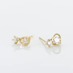 Histoire d'Or Boucles D'oreilles Pendantes Ludyvine Or Jaune Oxyde De Zirconium Hot