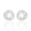 Histoire d'Or Boucles D'oreilles Pendantes Matilda Argent  Perle Culture Et Oxyde New