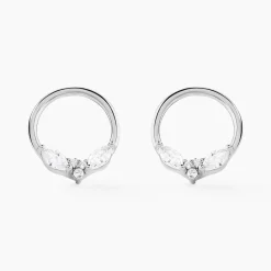 Histoire d'Or Boucles D'oreilles Pendantes Catiane Argent Blanc Oxyde De Zirconium Outlet