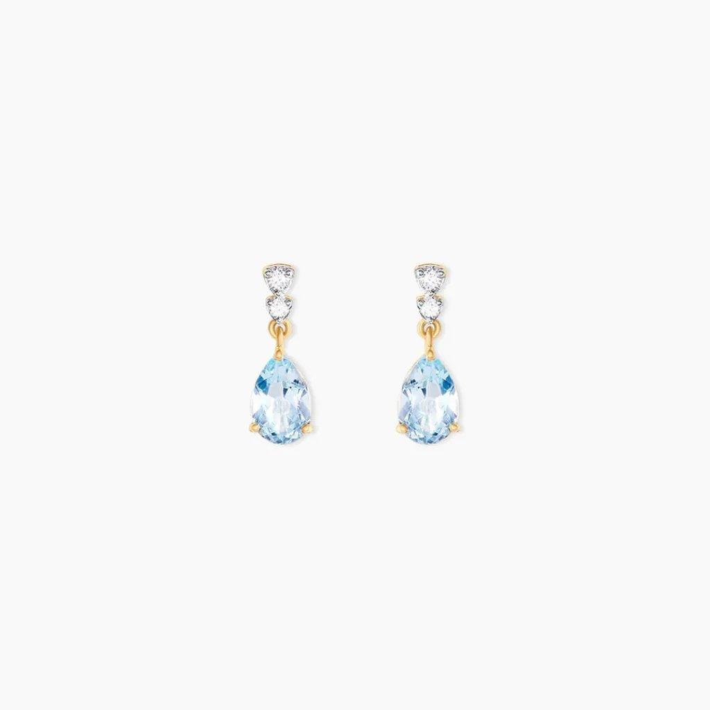 Histoire d'Or Boucles D'Oreilles Pendantes Zuleika Or Jaune Topaze Oxyde De Zirconium Outlet