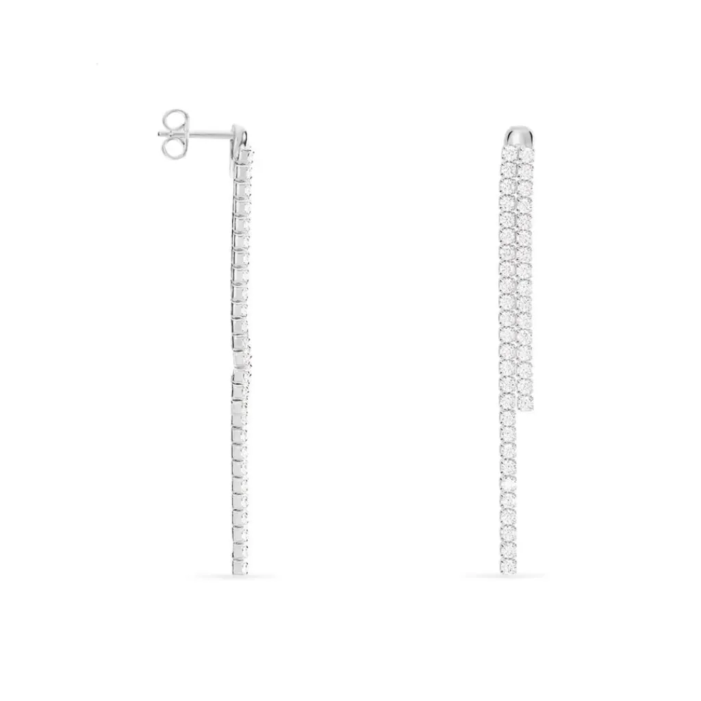 Histoire d'Or Boucles D'oreilles Pendantes Louanne Argent Blanc Oxyde De Zirconium Hot