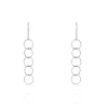 Histoire d'Or Boucles D'oreilles Pendantes Bulle Argent Blanc Clearance