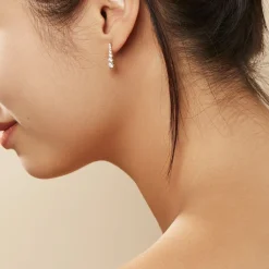 Histoire d'Or Boucles D'oreilles Pendantes Plaqué Or Beisiris Oxydes De Zirconium Hot