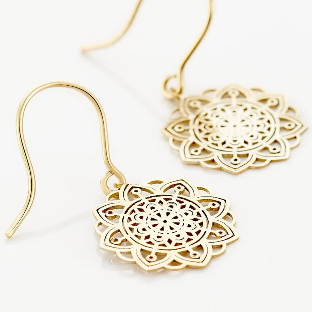 Histoire d'Or Boucles D'oreilles Pendantes Jovita Or Jaune Best