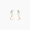 Histoire d'Or Boucles D'oreilles Pendantes Taiss Or Jaune Perle De Culture Online