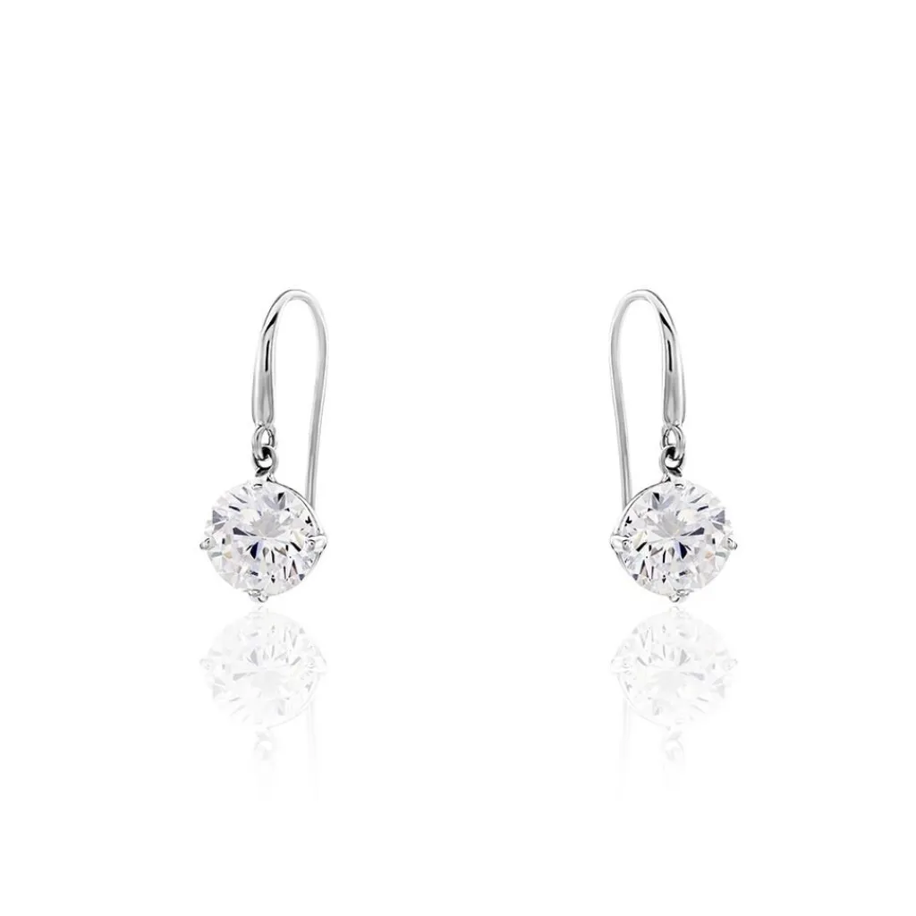 Histoire d'Or Boucles D'oreilles Pendantes Or Blanc Aedhan Oxydes Online