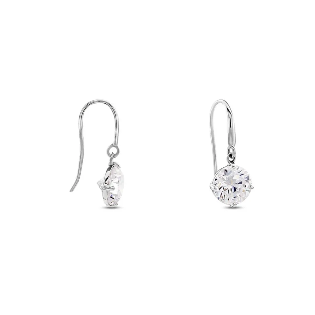 Histoire d'Or Boucles D'oreilles Pendantes Or Blanc Aedhan Oxydes Online
