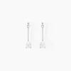 Histoire d'Or Boucles D'oreilles Pendantes Goutte Or Blanc Oxyde De Zirconium Clearance