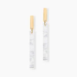 Histoire d'Or Boucles D'oreilles Pendantes Halcyone Or Jaune Nacre or jaune nacre blanche New