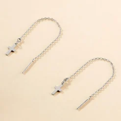 Histoire d'Or Boucles D'oreilles Pendantes Gaiana Argent Blanc Online