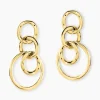 Histoire d'Or Boucles D'oreilles Pendantes Judie Acier Jaune Outlet