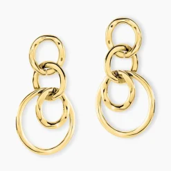 Histoire d'Or Boucles D'oreilles Pendantes Judie Acier Jaune Outlet