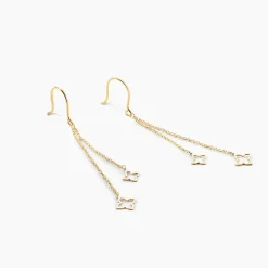 Histoire d'Or Boucles D'Oreilles Pendantes Narendra Or Jaune Outlet