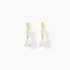 Histoire d'Or Boucles D'oreilles Pendantes Goutte Or Jaune Oxyde De Zirconium