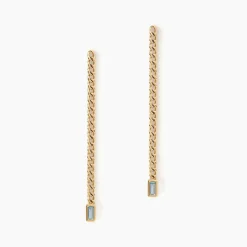 Histoire d'Or Boucles D'oreilles Pendantes Chain Or Jaune Topaze or jaune topaze azur Outlet