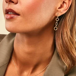 Histoire d'Or Boucles D'Oreilles Pendantes Ysia Or Jaune Outlet