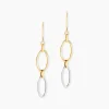 Histoire d'Or Boucles D'oreilles Pendantes Lucia Or Bicolore Best