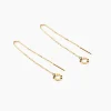 Histoire d'Or Boucles D'oreilles Pendantes Eclats Solaires Or Jaune Hot