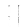 Histoire d'Or Boucles D'oreilles Pendantes Argent Blanc Maic Best