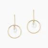 Histoire d'Or Boucles D'oreilles Pendantes Salvine Or Jaune Perle De Culture Outlet
