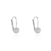 Histoire d'Or Boucles D'oreilles Pendantes Ursilla Or Blanc Diamants Best
