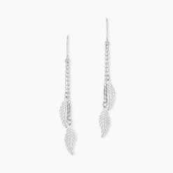 Histoire d'Or Boucles D'oreilles Pendantes Fabia Argent Blanc Best