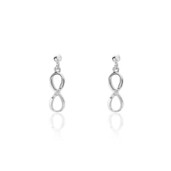 Histoire d'Or Boucles D'oreilles Pendantes Nohemi Argent Blanc Oxyde De Zirconium Clearance