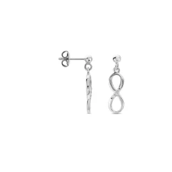 Histoire d'Or Boucles D'oreilles Pendantes Nohemi Argent Blanc Oxyde De Zirconium Clearance