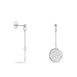 Histoire d'Or Boucles D'oreilles Pendantes Setti Argent Blanc Discount