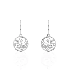 Histoire d'Or Boucles D'oreilles Pendantes Hita Argent Blanc Clearance
