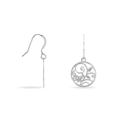 Histoire d'Or Boucles D'oreilles Pendantes Hita Argent Blanc Clearance