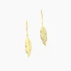 Histoire d'Or Boucles D'oreilles Pendantes Indian Nature Feuilles Or Jaune Online