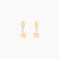 Histoire d'Or Boucles D'oreilles Pendantes Alphonsine Etoile Or Jaune Sale