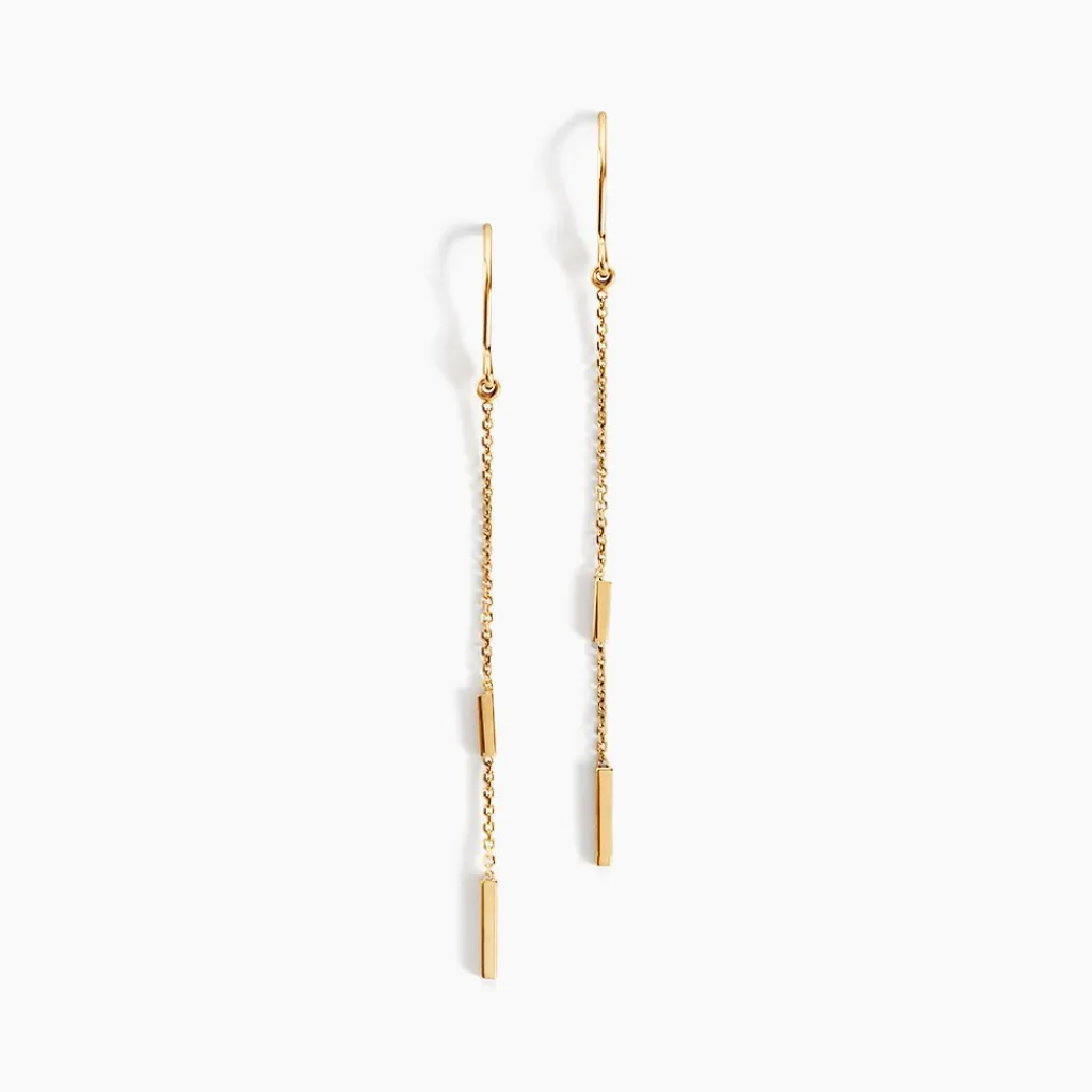 Histoire d'Or Boucles D'oreilles Pendantes Rain Or Jaune Clearance