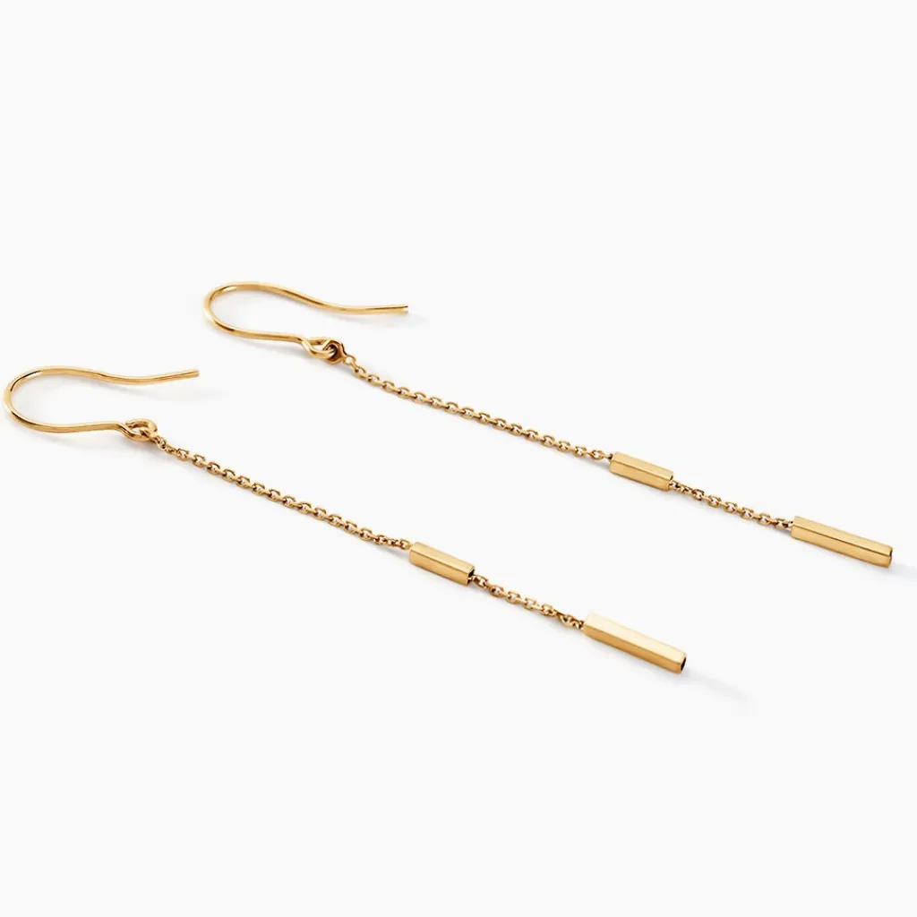 Histoire d'Or Boucles D'oreilles Pendantes Rain Or Jaune Clearance